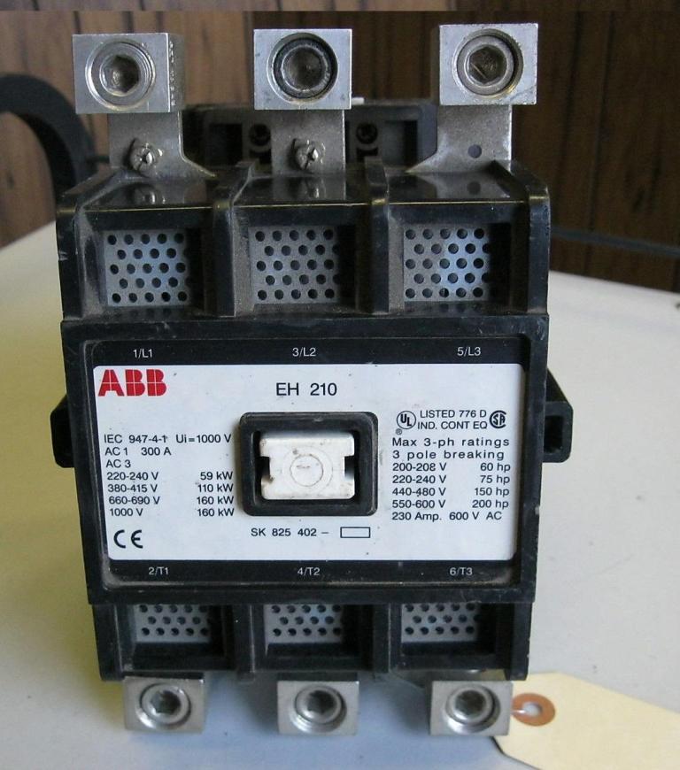 EH210 ABB Contactor Ship Control Panel