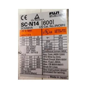 Fuji SC-N14 600amp Contactor